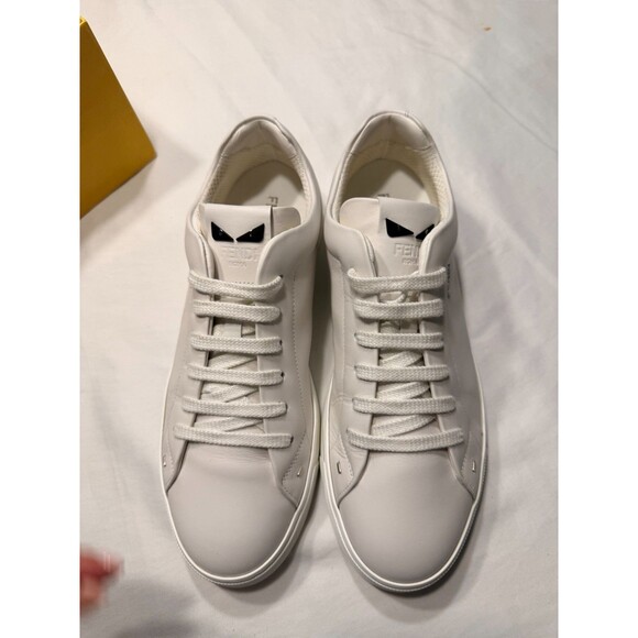 Fendi Authentic Leather Monstor Eyes Low Top Sneaker SIZE 9 main image 4